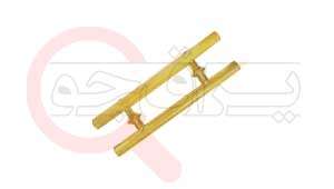دستگیره شیشه میرال ایرانی صاف 30cm طلایی