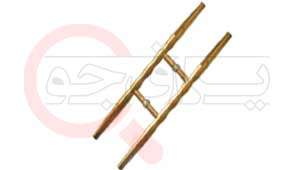 دستگیره شیشه نشکن مارپیچ استیل طلایی وارداتی 60CM
